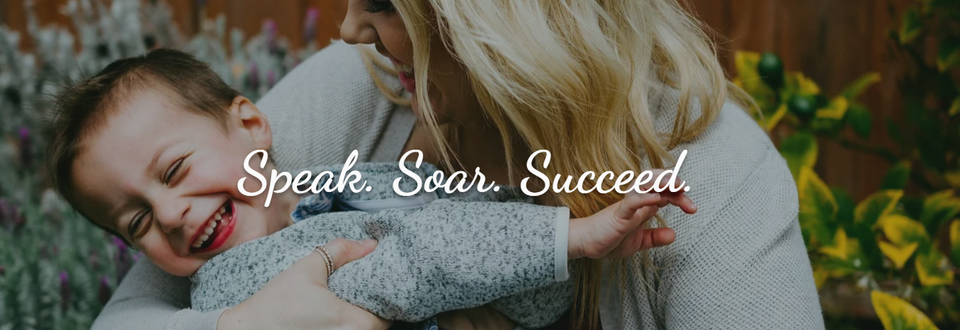 Myna therapy banner - speak, soar, succeed